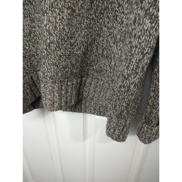 L.L. Bean Men's M Sweater Lambswool Blend Cowl/Shawl Neckline Heavy Cabin Core - Picture 7 of 11